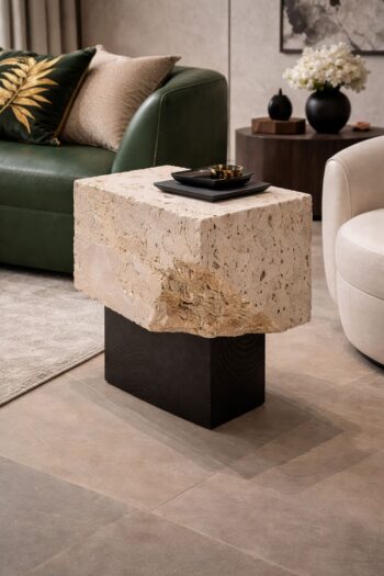 Tope Stone Side Table