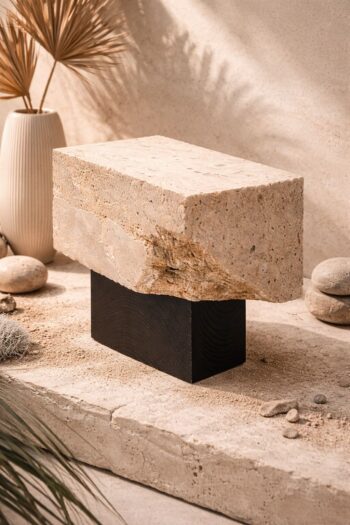 Tope Stone Side Table