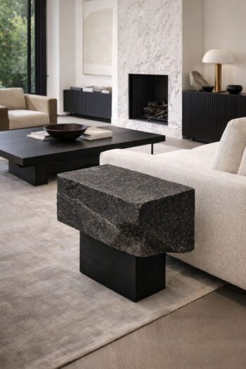 Tope Dark Stone Side Table